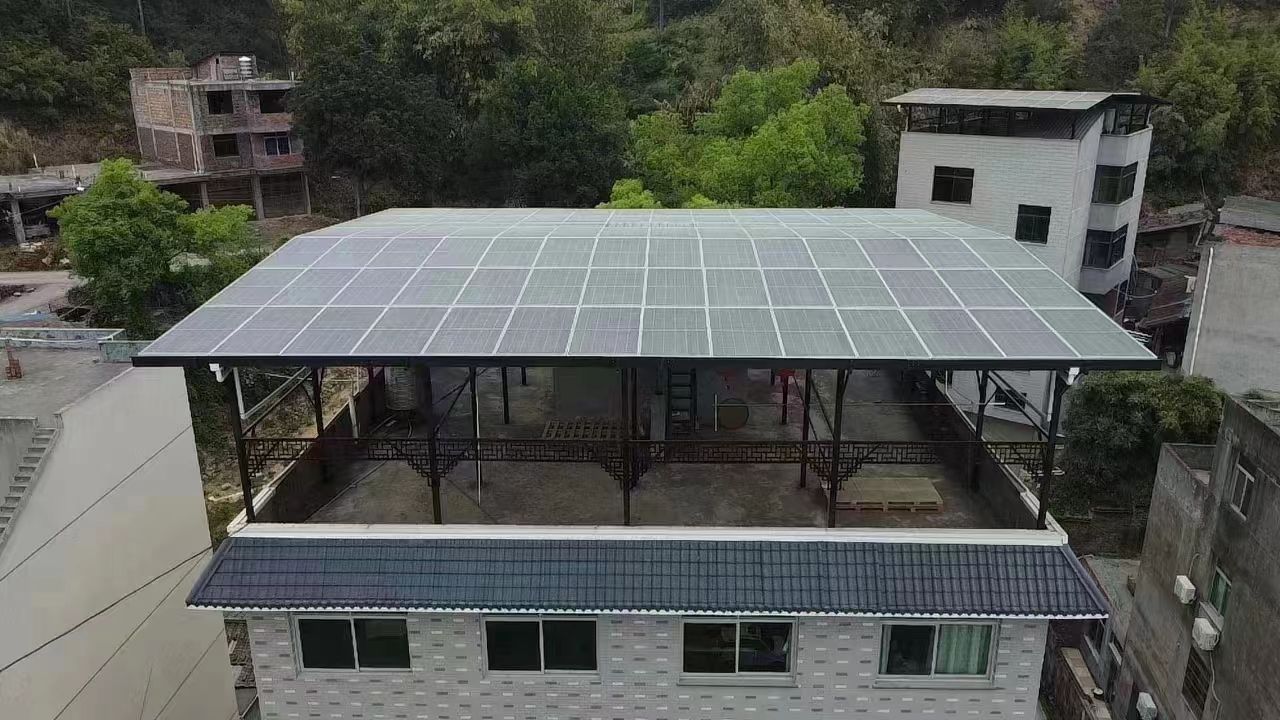 德州15kw+10kwh自建别墅家庭光伏储能系统